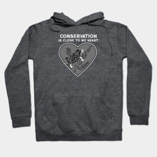 Spotted Turtle Conservation Heart Hoodie